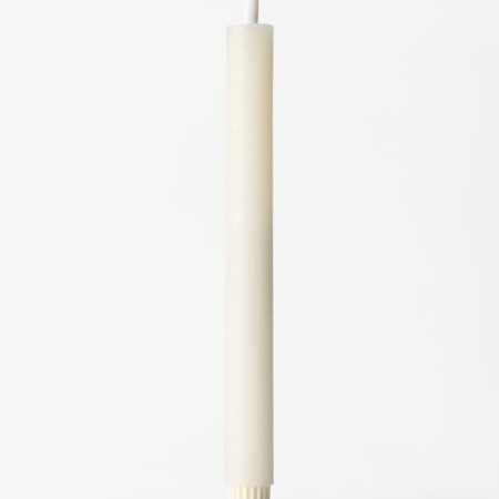 Led dinerkaars ⌀2.5x27.3cm rustiek ivoor