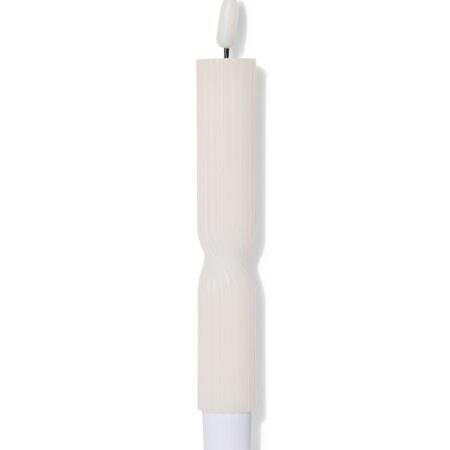 HEMA Led huishoudkaars ⌀2.3x20cm ribbel ivoor (ivoor) | HEMA