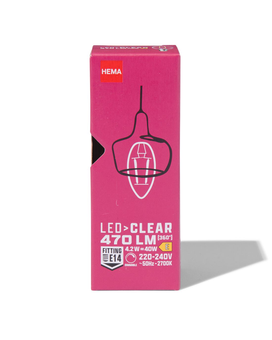 HEMA Led kaars clear E14 2.9W 470lm dim | HEMA