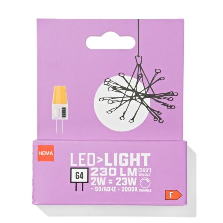 HEMA Led licht clear G4 2W 230lm dim | HEMA