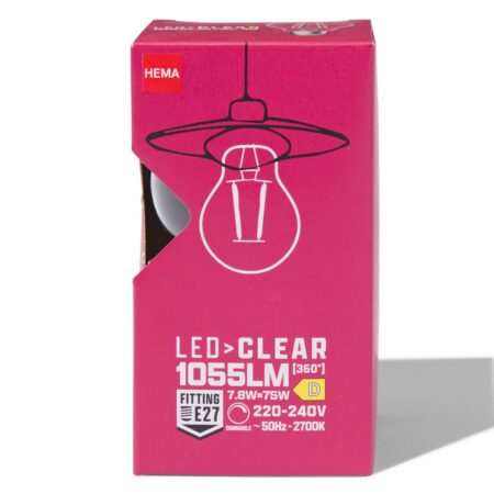 HEMA Led peer clear E27 7.8W 1055lm dim | HEMA