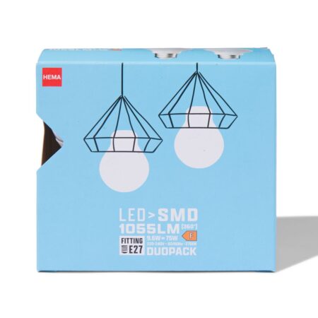Led peer smd E27 6.5W 1055lm - 2 stuks