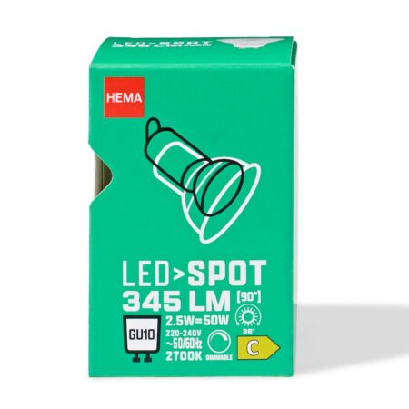 HEMA Led spot clear GU10 4.7W 345lm dim | HEMA