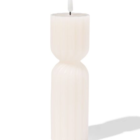 HEMA Led vormkaars ⌀6.2x23cm diabolo ivoor (ivoor) | HEMA