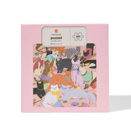 HEMA Legpuzzel 42x42cm 500 stukjes katten | HEMA