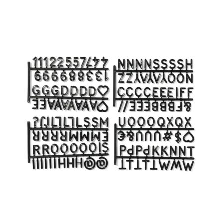 HEMA Letters voor letterbord krat zwart (zwart) | HEMA