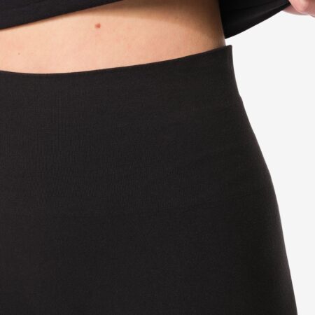 HEMA Licht corrigerende biker hoge taille naadloos katoen zwart (zwart) | HEMA