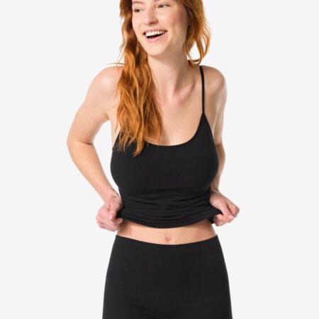 HEMA Licht corrigerende shortie naadloos katoen zwart (zwart) | HEMA
