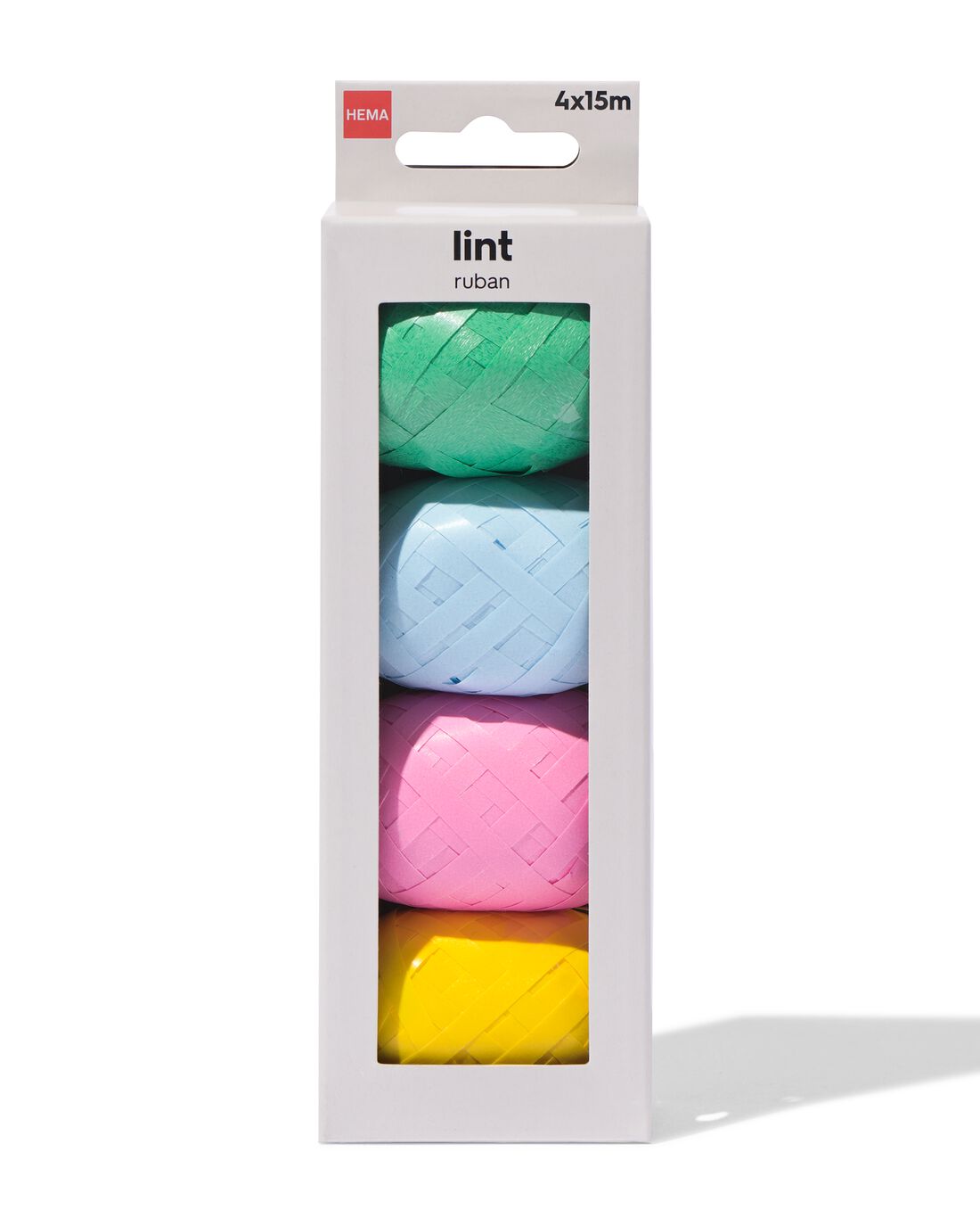 Lint 15m plastic confetti - 4 stuks