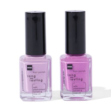HEMA Long lasting nagellak set paars 2-delig | HEMA