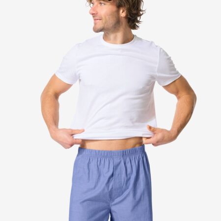 HEMA Losse herenboxer chambray blauw (blauw) | HEMA