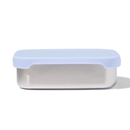 HEMA Lunchbox 14.3x18.9x5.8cm rvs blauw (blauw) | HEMA