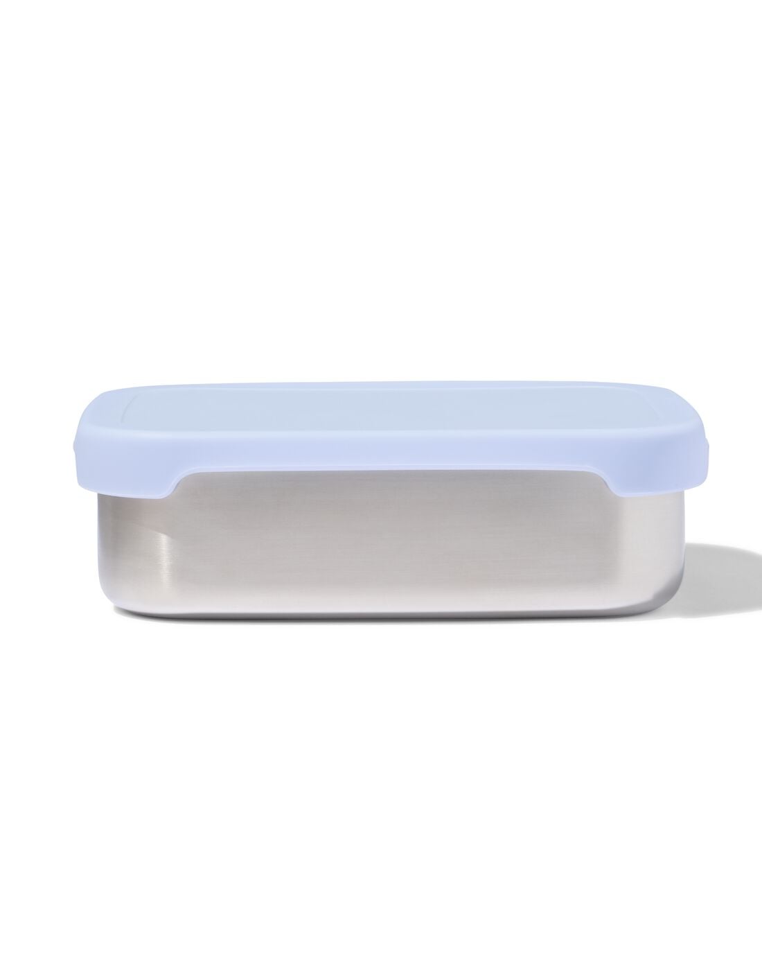 HEMA Lunchbox 14.3x18.9x5.8cm rvs blauw (blauw) | HEMA