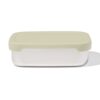 HEMA Lunchbox 14.3x18.9x5.8cm rvs groen (groen) | HEMA