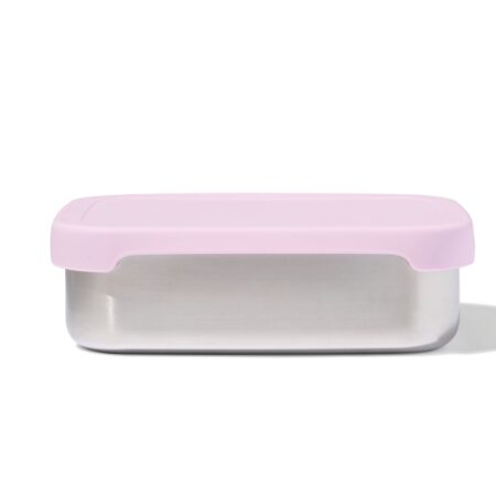 HEMA Lunchbox 14.3x18.9x5.8cm rvs roze (roze) | HEMA