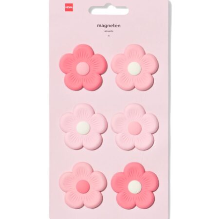 HEMA Magneten 20x10.5cm siliconen bloem - 6 stuks (multicolor) | HEMA