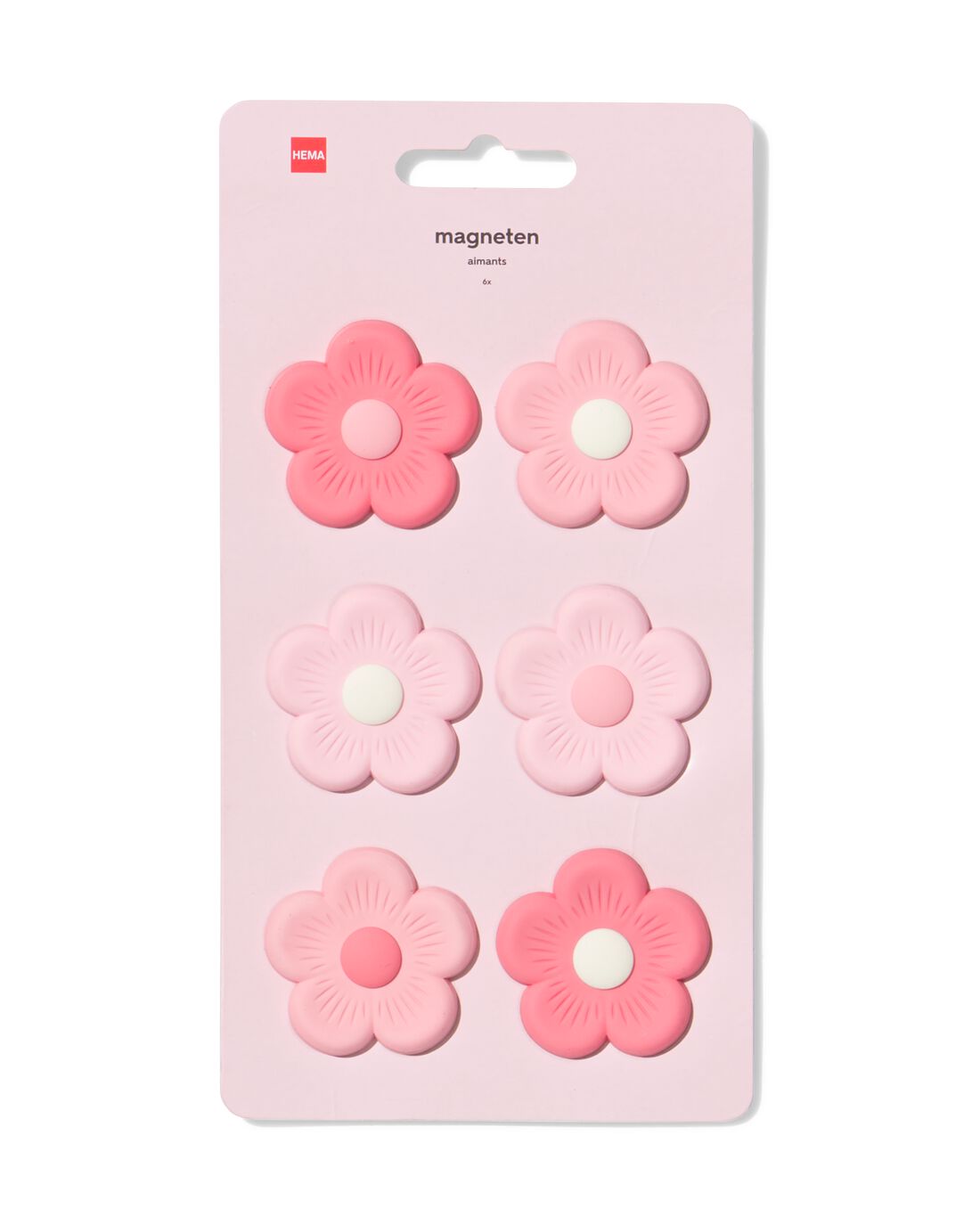HEMA Magneten 20x10.5cm siliconen bloem - 6 stuks (multicolor) | HEMA