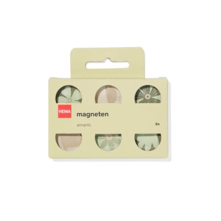 HEMA Magneten glas bloemen Ø3cm - 6 stuks | HEMA