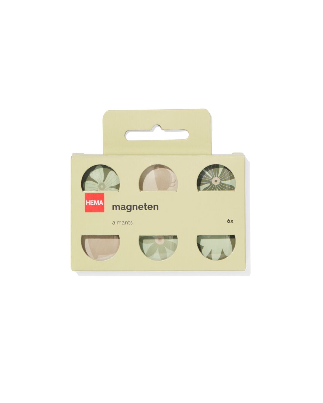 HEMA Magneten glas bloemen Ø3cm - 6 stuks | HEMA