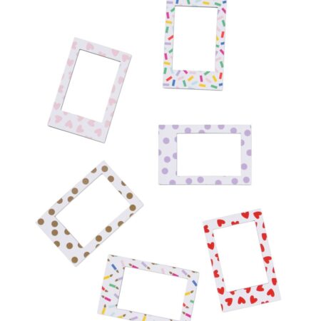Magnetische fotoframes confetti - 6 stuks