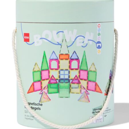 HEMA Magnetische tegels in emmer 52-delig | HEMA