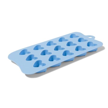 HEMA Mal siliconen hartjes (blauw) | HEMA