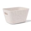 HEMA Mand 20x12cm vilt beige | HEMA