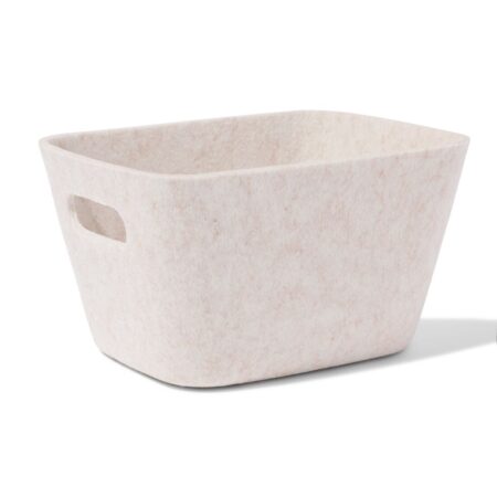 HEMA Mand 20x12cm vilt beige | HEMA