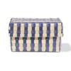 HEMA Mand 20x15cm met deksel geblokt blauw | HEMA