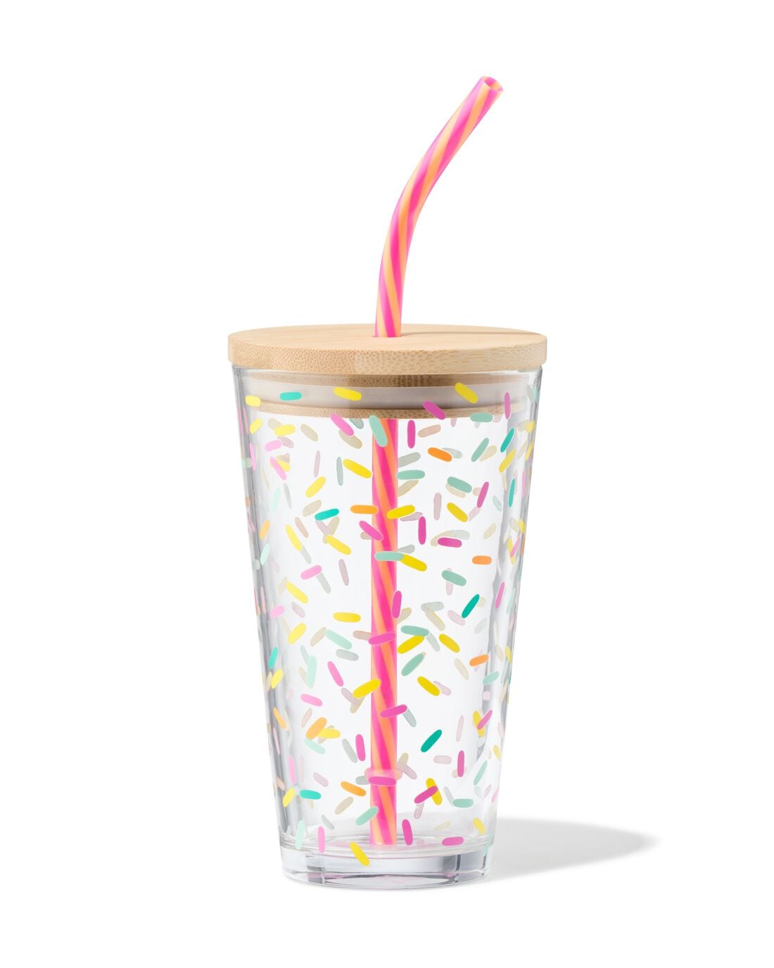 HEMA Mason jar 410ml bamboe spikkel | HEMA