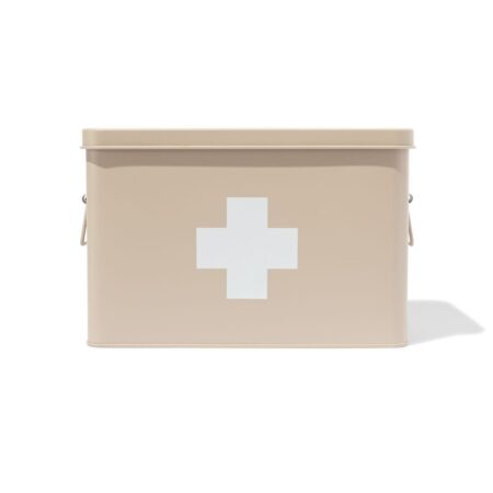 HEMA Medicijnbox mat zand 18x31.5x21 (zand) | HEMA