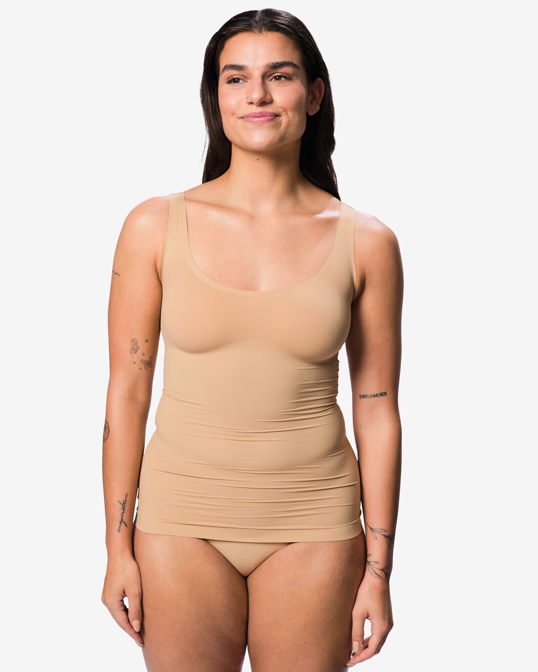 HEMA Medium corrigerend dameshemd beige (beige) | HEMA