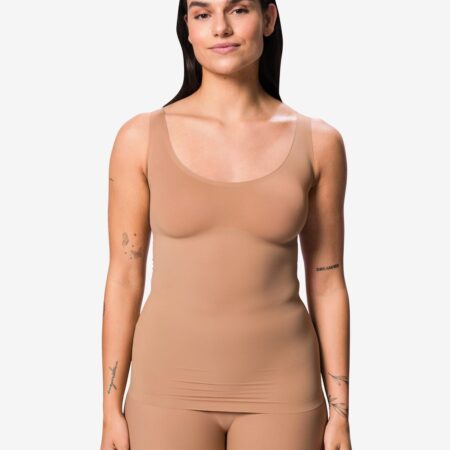 HEMA Medium corrigerend dameshemd second skin lichtbruin (lichtbruin) | HEMA