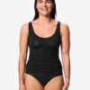 HEMA Medium corrigerend dameshemd zwart (zwart) | HEMA