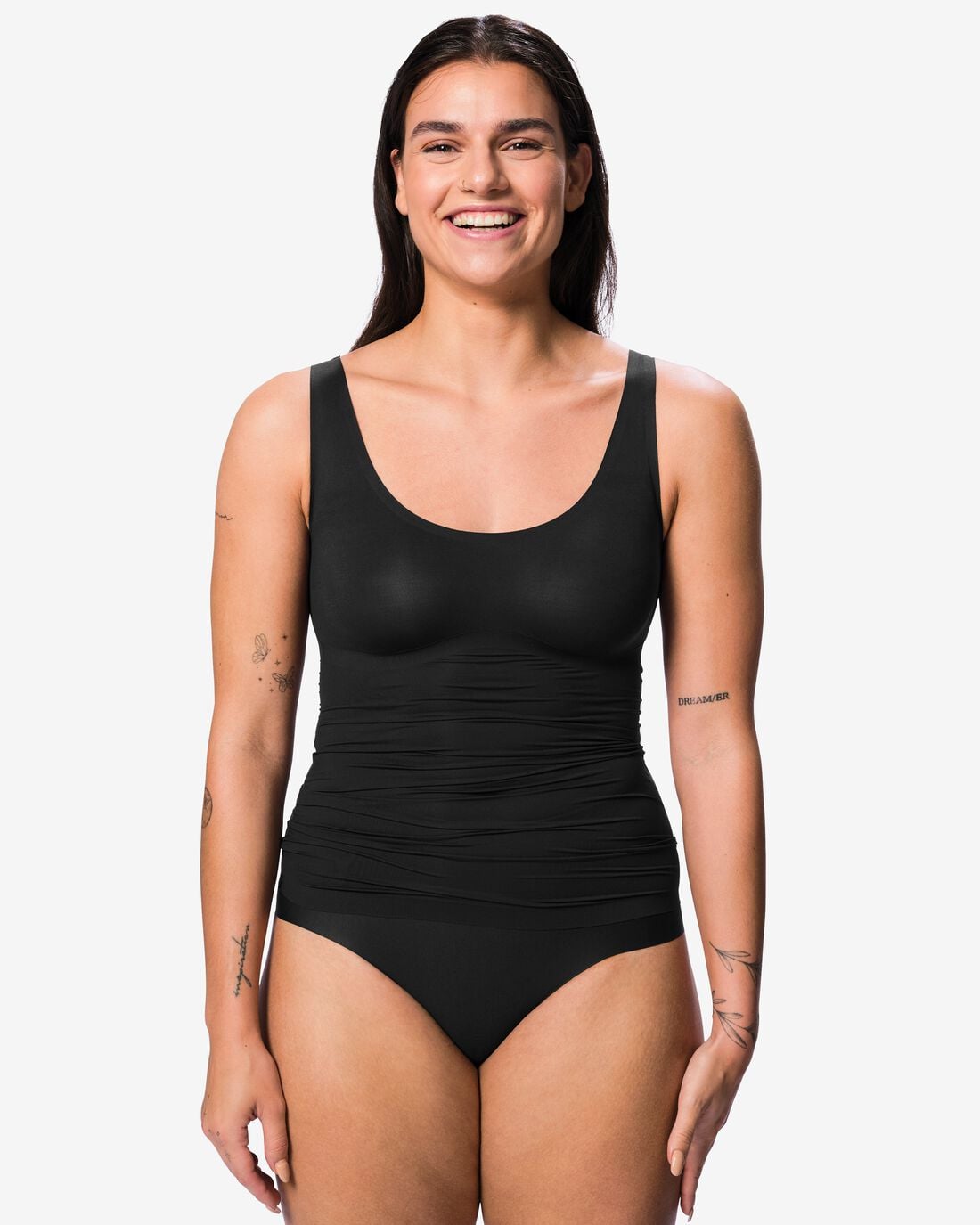 HEMA Medium corrigerend dameshemd zwart (zwart) | HEMA