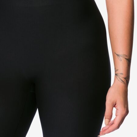 HEMA Medium corrigerende biker hoge taille zwart (zwart) | HEMA