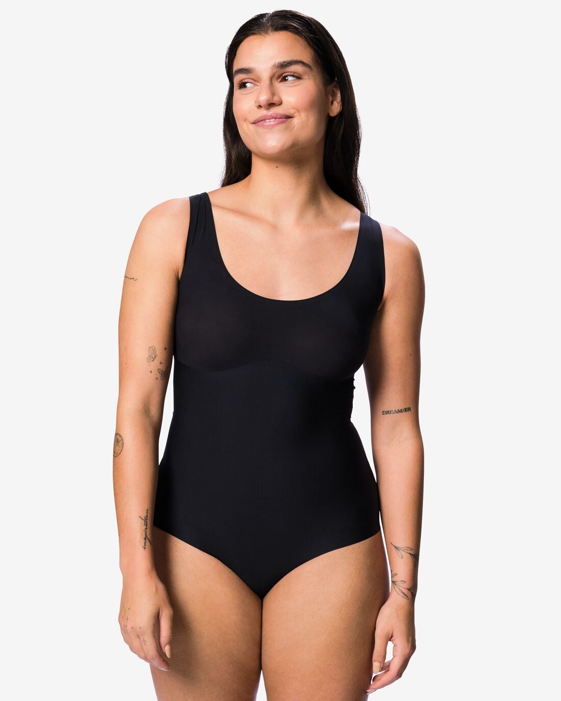 HEMA Medium corrigerende damesbody second skin zwart (zwart) | HEMA