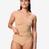 HEMA Medium corrigerende damesslip hoge taille beige (beige) | HEMA