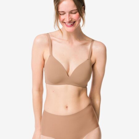 HEMA Medium corrigerende damesslip hoge taille lichtbruin (lichtbruin) | HEMA