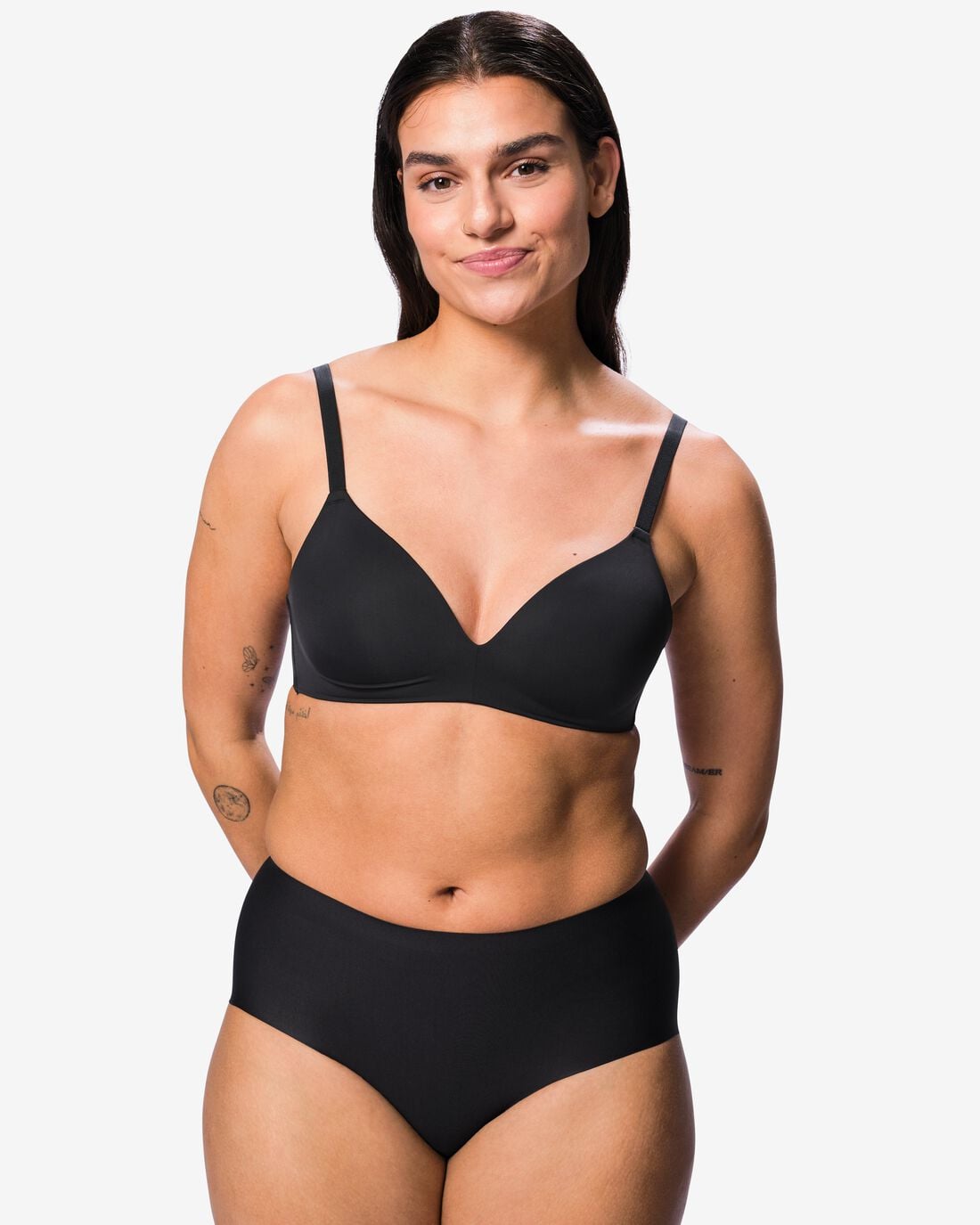 HEMA Medium corrigerende damesslip hoge taille zwart (zwart) | HEMA