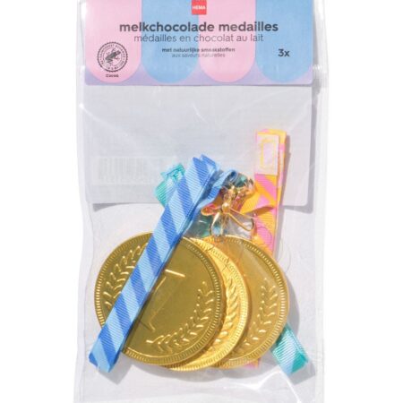 HEMA Melkchocolade medailles - 3 stuks | HEMA