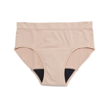 Menstruatiehipster naadloos lichte absorptie beige