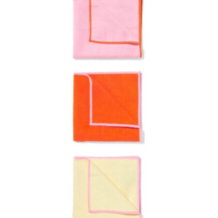 HEMA Microvezeldoekjes 35x35cm roze - 3 stuks | HEMA