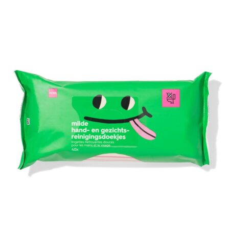 Milde hand- en gezichtsreinigingsdoekjes - 40 stuks