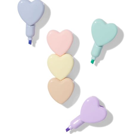 HEMA Mini markeerstiften hartje toren - 5 stuks (multicolor) | HEMA