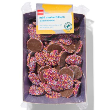 Mini musketflikken melkchocolade 150gram
