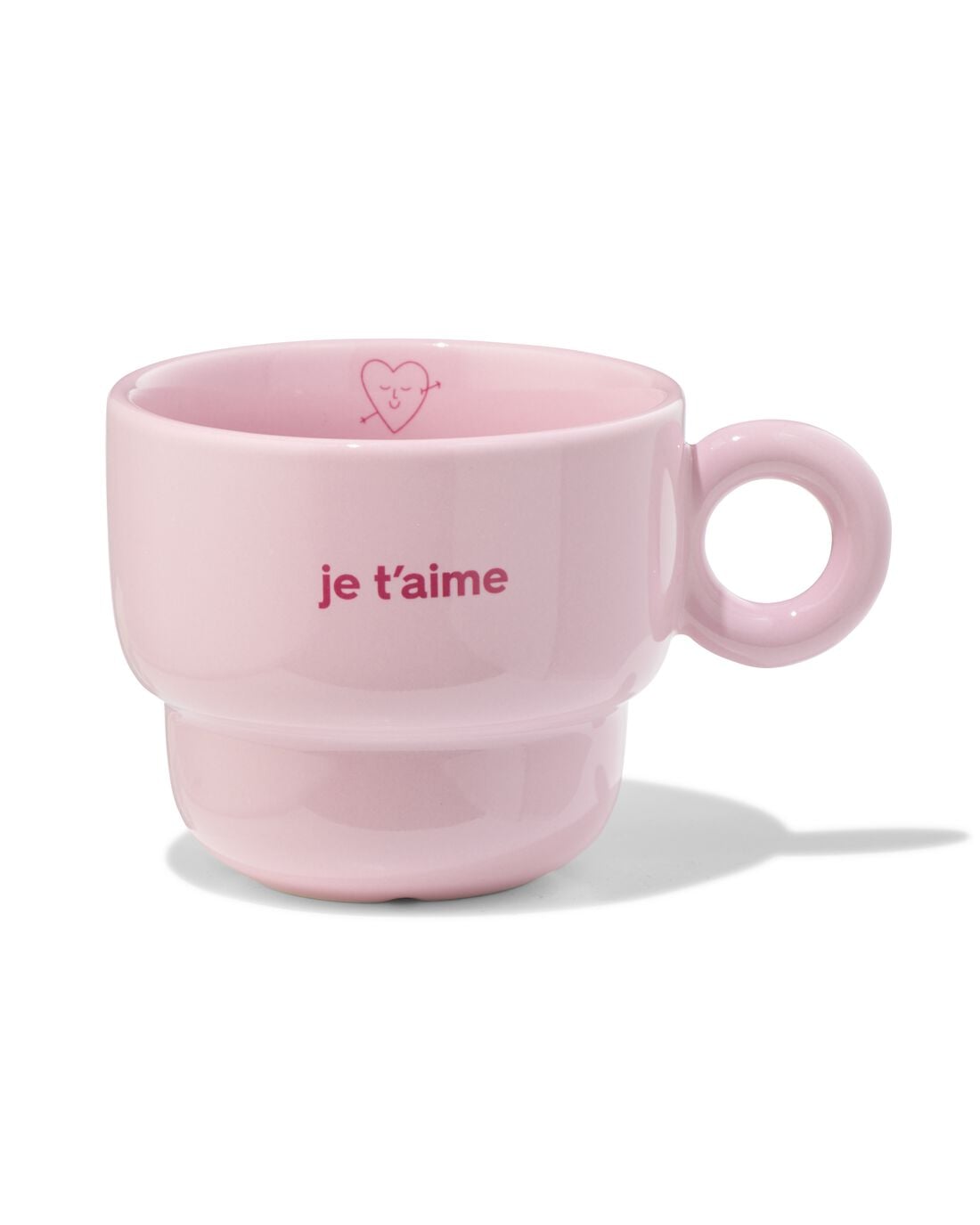 Mok 240ml keramiek hartjes