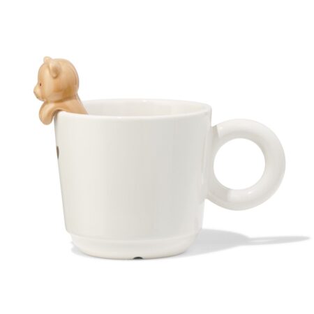 HEMA Mok 270ml keramiek beer (gebroken wit) | HEMA