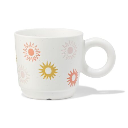 HEMA Mok 300ml keramiek reliëf zonnetjes | HEMA