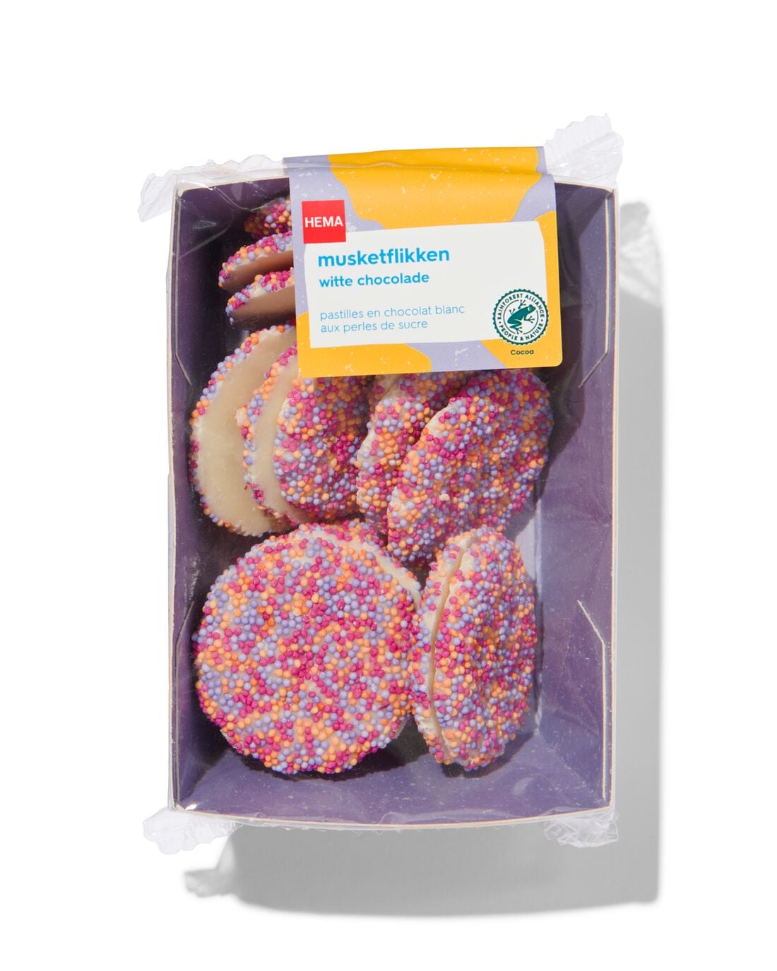 Musketflikken witte chocolade 150gram